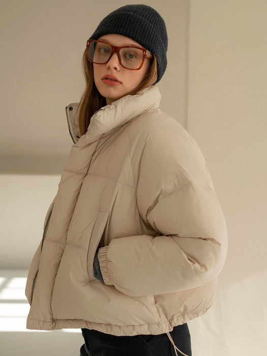 [Exclusive] SI OT 4010 Duckdown Crop PD_Light Beige