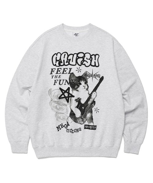 MEGA CYCLONE SWEATSHIRT LIGHT GREY (CV2DFUM442A)