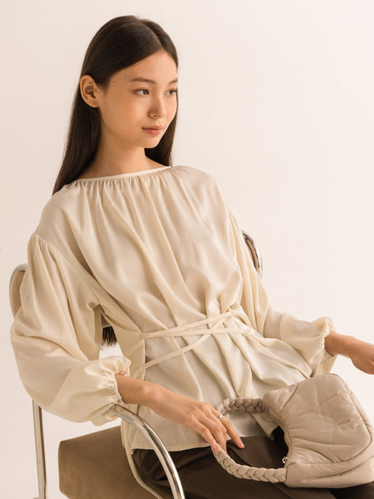 Ivory Blouse with Moonlight