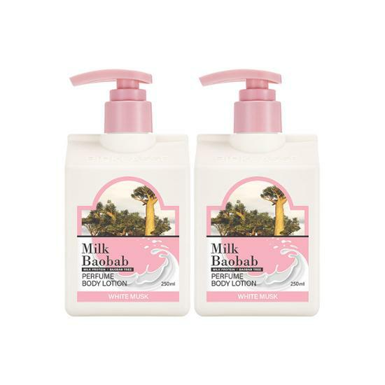 Milk Baobab Perfume Body Lotion White Musk Double Set (250ml+250ml)