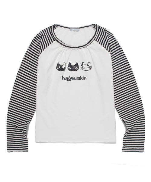 Hugging Raglan T-shirt (White)