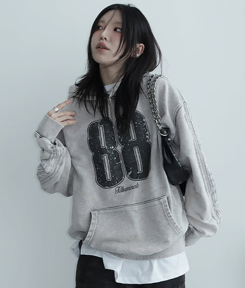 88 Pigment Hoodie-Off-White