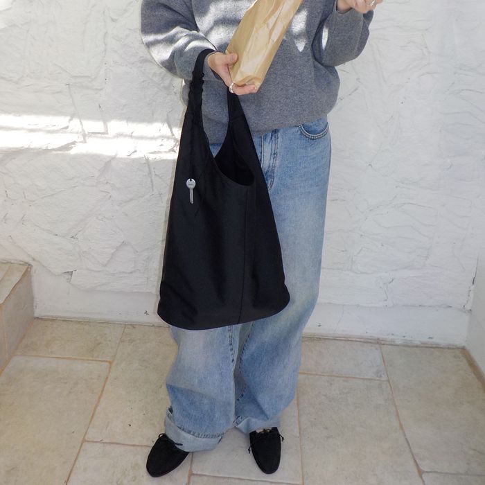 [20% Coupon] Hobo Bag (Nylon) Hobo Bag Nylon / Black