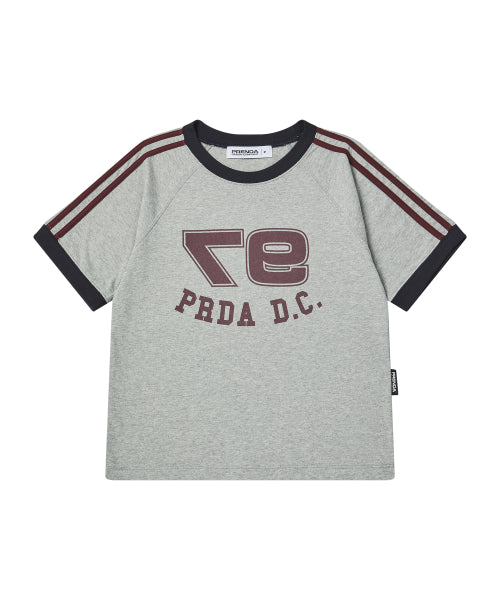 97 PDC LOGO COLORING RAGLAN TEE GRAY