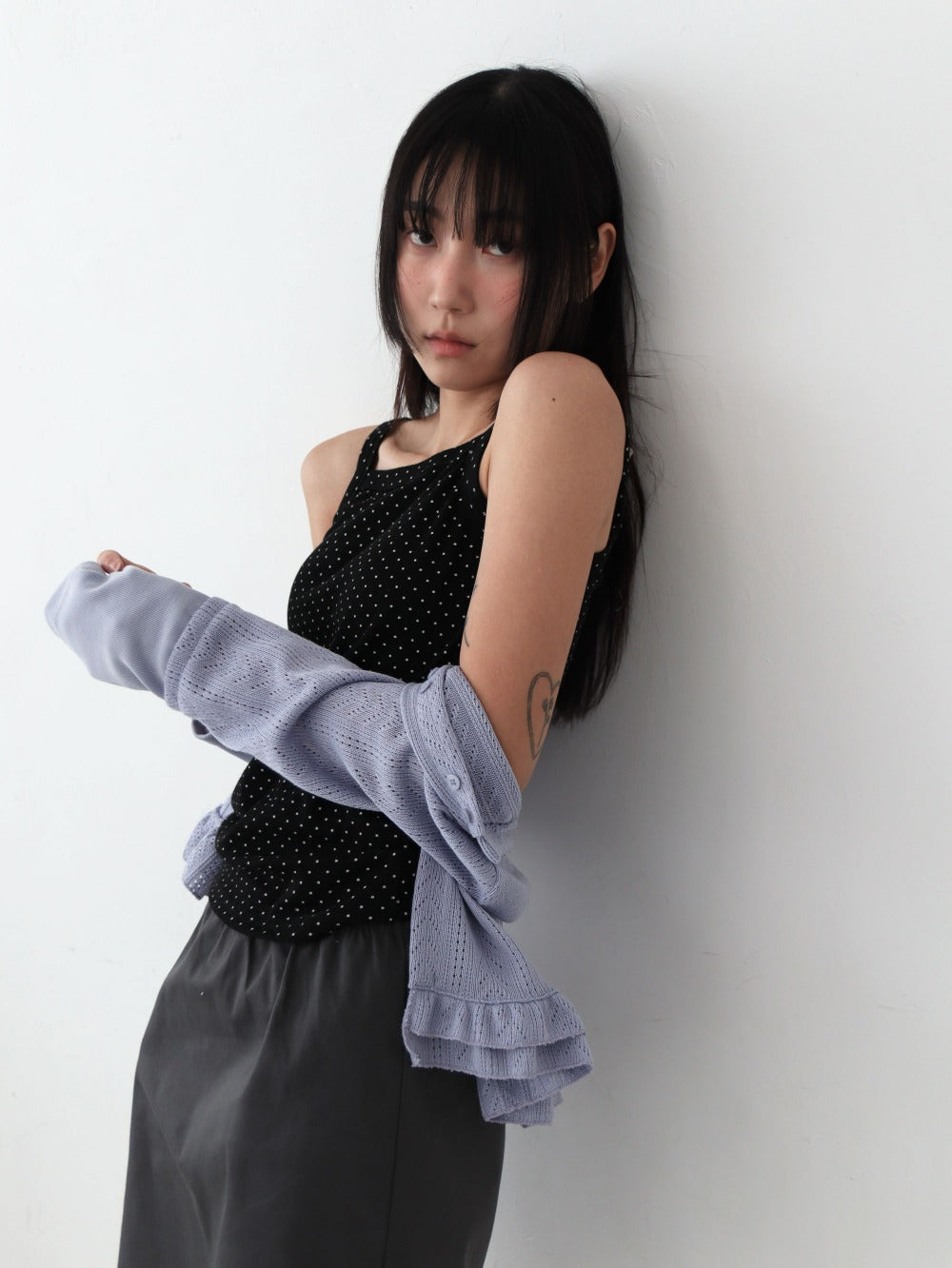 Kim Mee Shine Dot Top Sleeveless