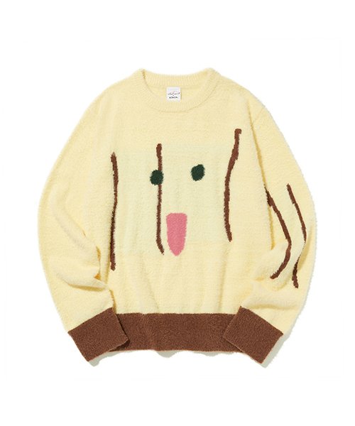 Kirsh X Misaki Kawai Mohair Knit [Light Yellow]