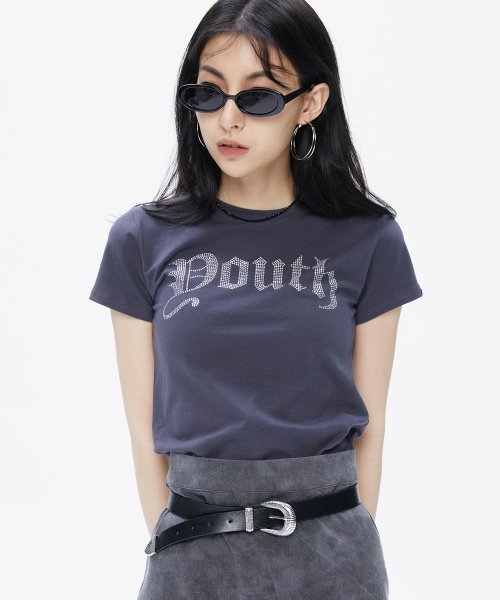 YK Minji T-shirt - Charcoal