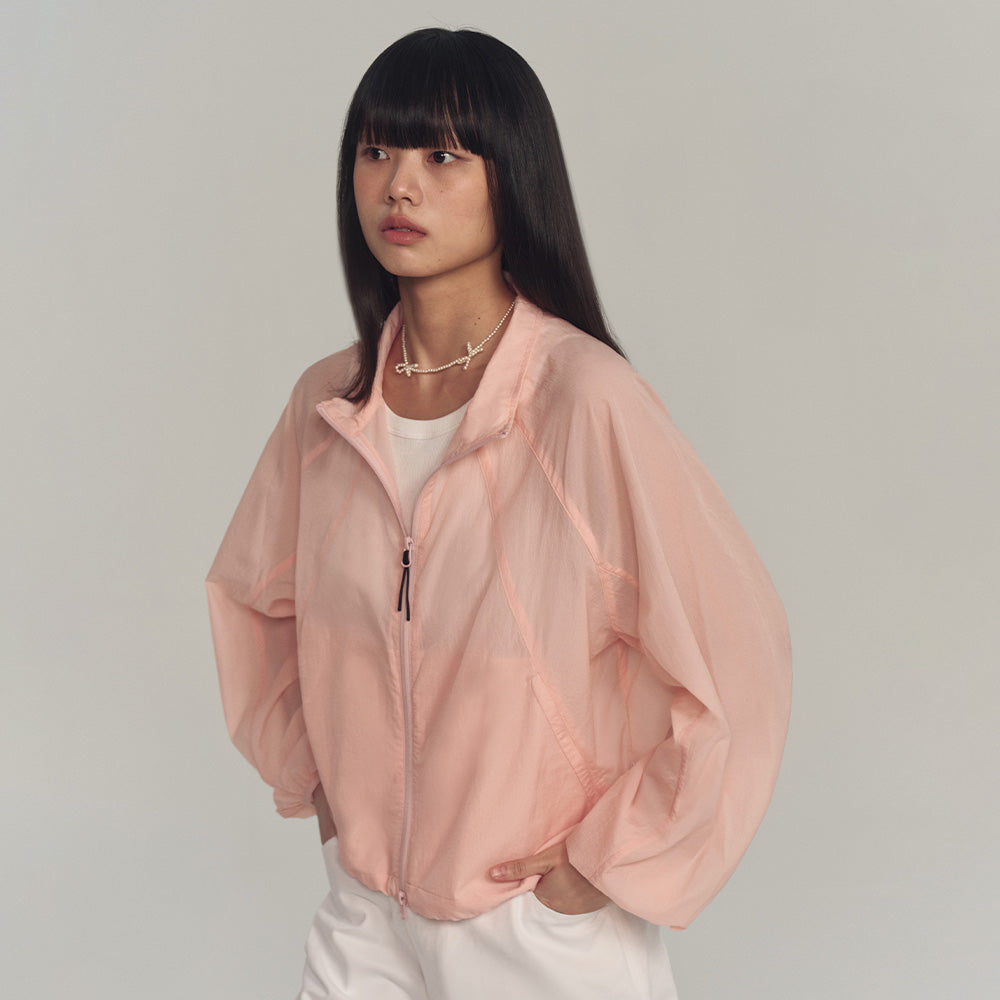 (Woman) Airlight High-Neck Windbreaker_Pink
