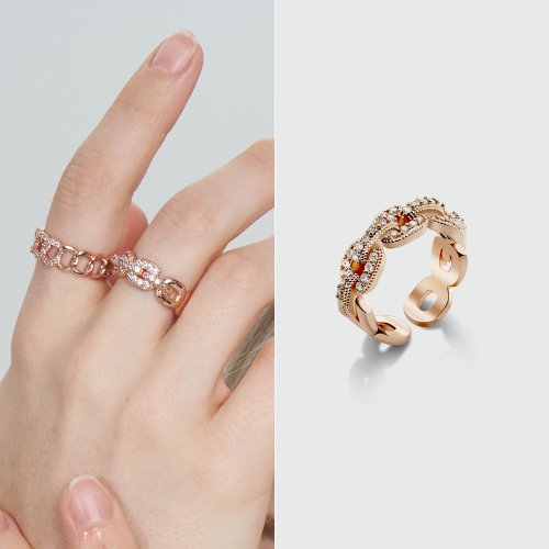Kate Open Ring MCFR0289 14K Gold plated