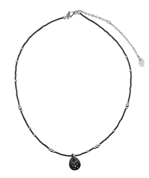 NFF stardust necklace-black - review | Musinsa