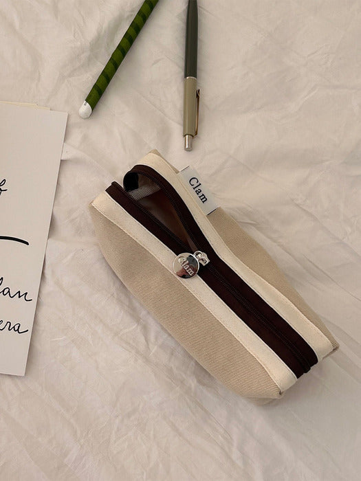 クラムラウンドペンケース_バター