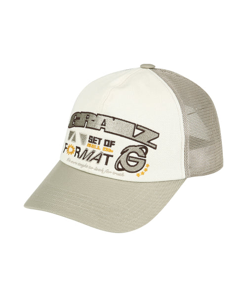 FORMAT TRUCKER MESH CAP [BEIGE]