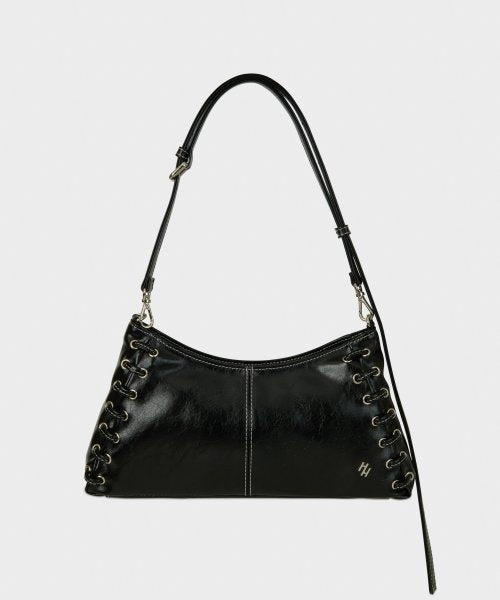 Eyelet-Detail Bag / Black