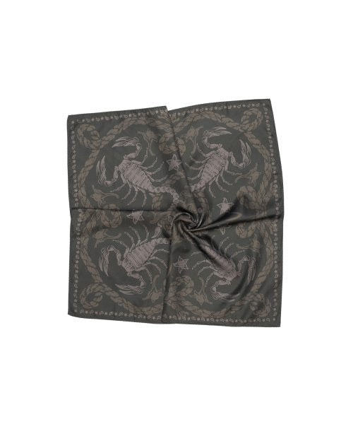 Scorpion Printed Scarf (Khaki)