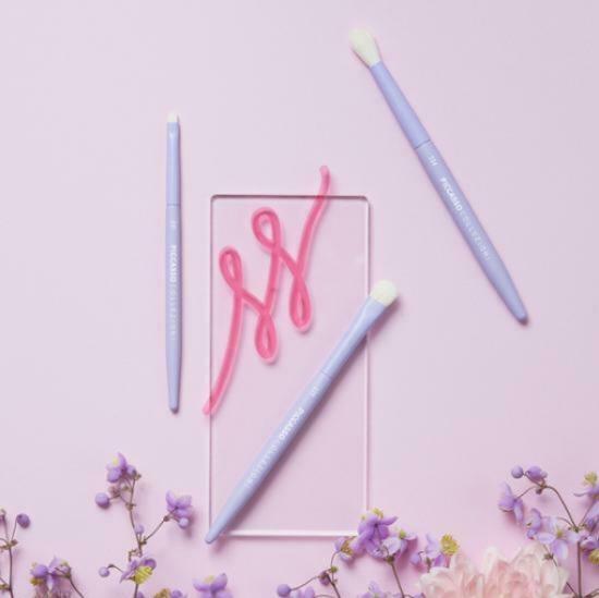 [Exclusive Plan] Picasso Collezioni Purple Edition 3-Piece Eyeshadow Brush Set