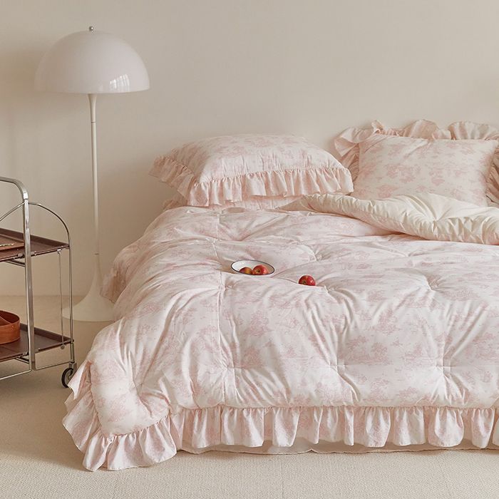 Hotel France Dust-Free Frill Semi-Attached Blanket Set of 10 (SS/Q/K)