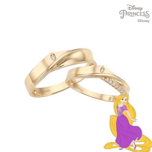 [LLoyd X Princess Collaboration] Rapunzel 10K Gold Couple Ring LRM19066T/LRW19066T
