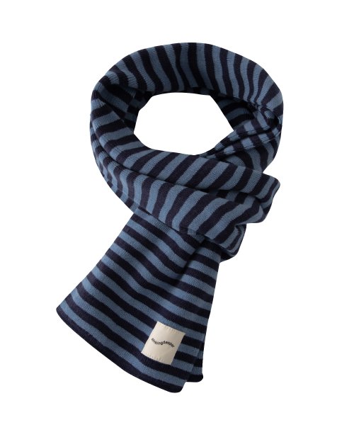 Stripe Jacquard Muffler (Blue)
