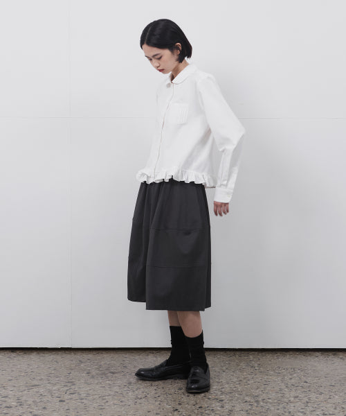 Frill Pocket Blouse, Ivory