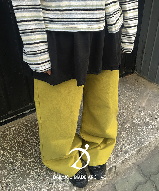 Daily JU [MADE] Lomed Oxford Wide Color Cotton Pants (New Spring)
