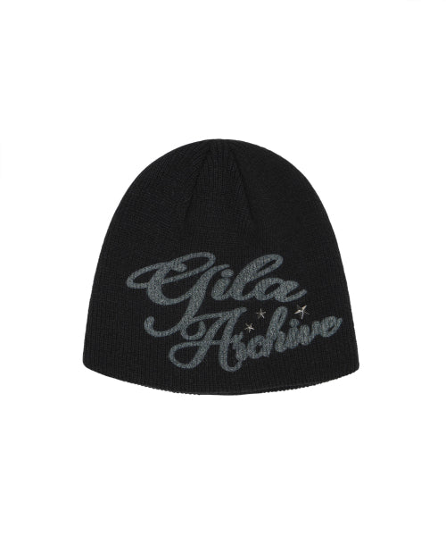 ★GILA ARCHIVE★ LETTERING LOGO BEANIE_SB LETTERING LOGO BEANIE_BK – Wishbucket