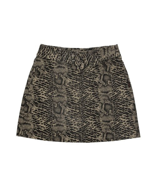 Pattern Mini Skirt [BEIGE]