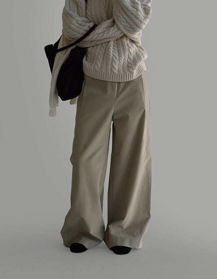 Larum [by LAROOM] Fall wide pants
