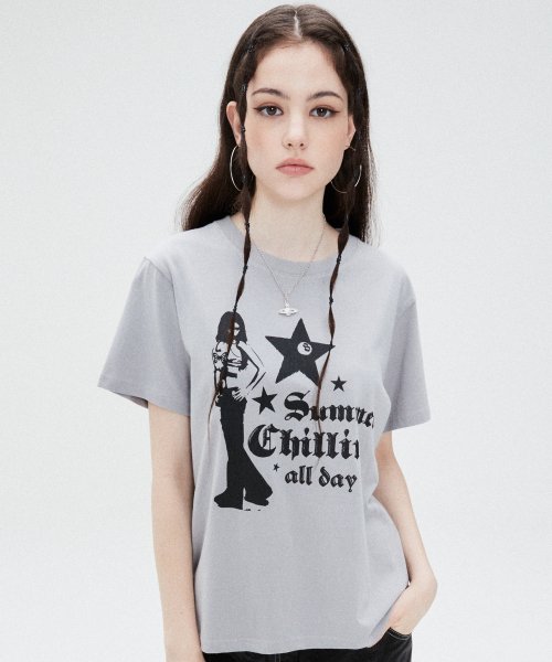 SU サマー チリン Tシャツ (チャコール)