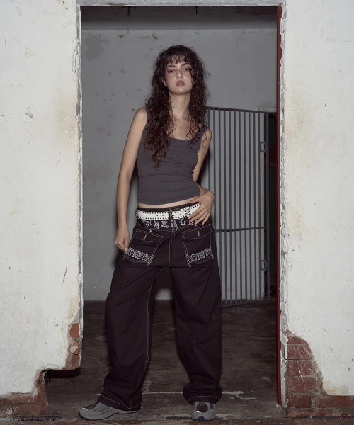 Devil Stitch Pants (Black)