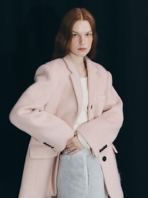Mohair Wool Jacket (PINK)