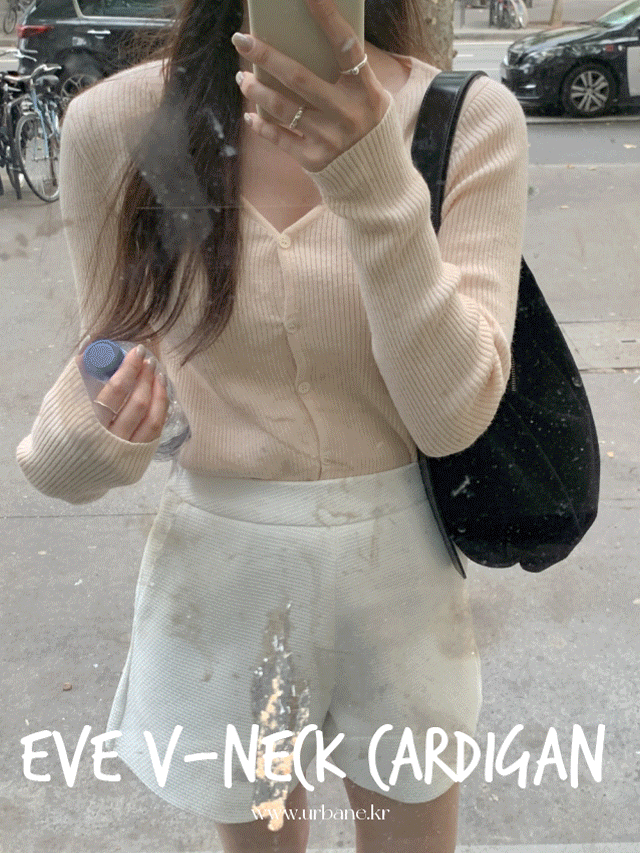 Irvine [Only] 💕URBANE MADE💕 Yves V-Neck V-Neck Cardigan (4c) / Spring Cardigan / Work Look /-3 kg Thin Fit
