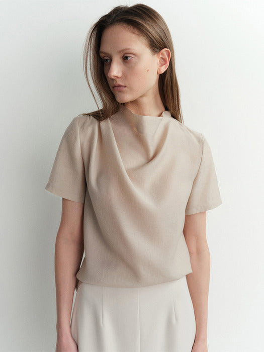 COWL NECK BLOUSE (3 COLORS)