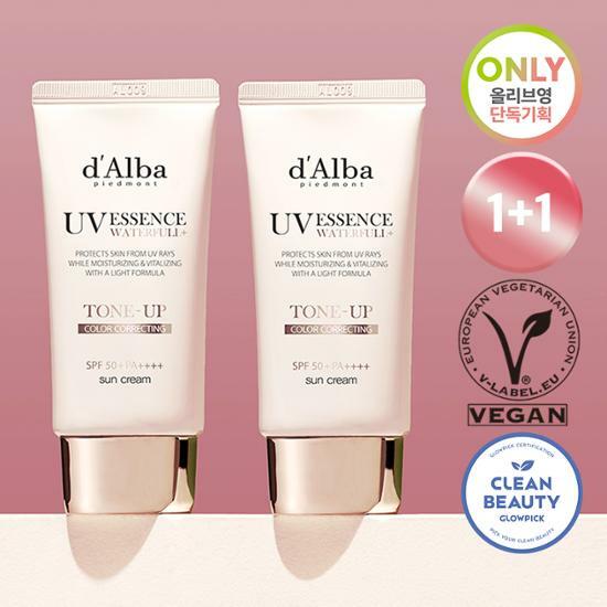 【3月のオリーブヤングピック/1+1】ダルバ ウォーターフル トーンアップ サンスクリーン デュオプラン（50ml+50ml）