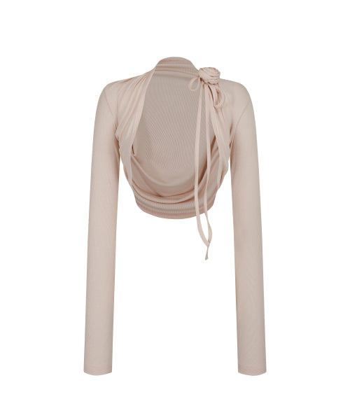 Rose Bolero Cardigan Pink