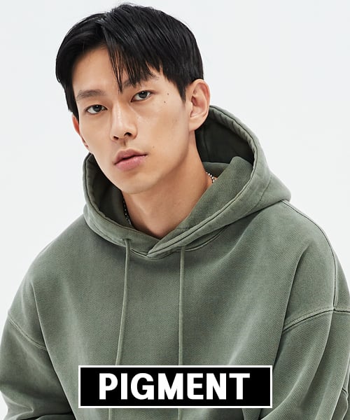 980G Pigment Cut Hoodie - Dutch Khaki -