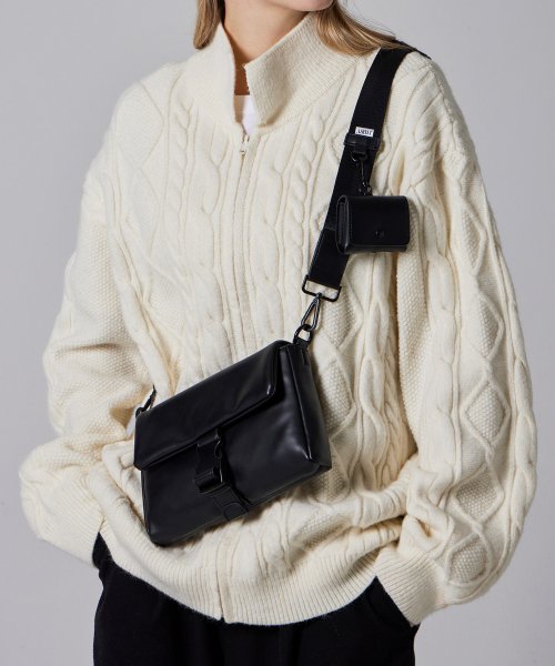Soft Vegan Leather Buckle Mini Crossbody Bag