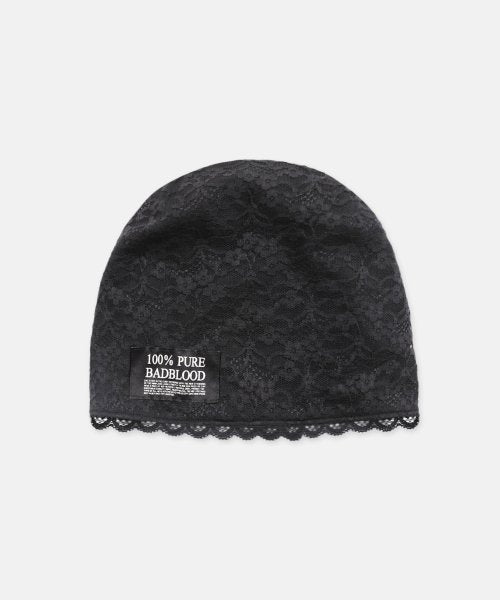 Pure Lace Beanie - Black