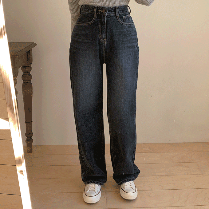 Hinique [Only] [Self-produced/Rolling by himself/Hot/Long] Kanto Wide Long Pants -3 colors [Fleece-lined added]