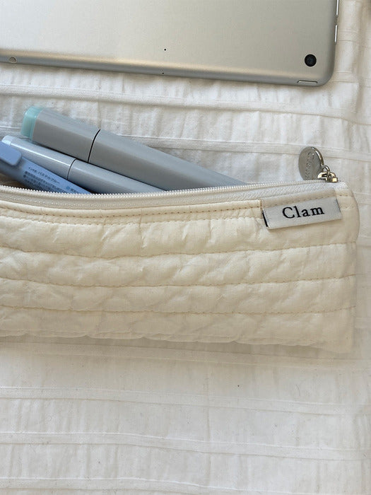 クラムフラットペンケース_ソフトクリーム