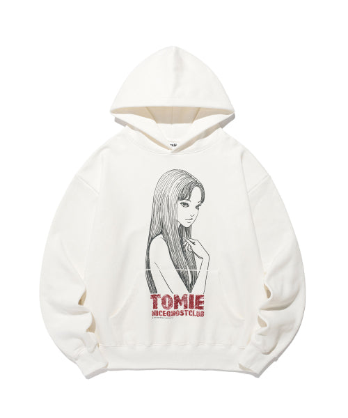 NICEGHOSTCLUB JUNJI ITO MANIAC TOMIE TORSO GLITTER HOODIE_WHITE (NG2FSUM409B) - Size & Review | Musinsa