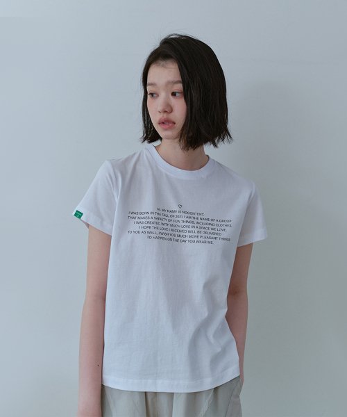 レタリングTシャツ_ホワイト