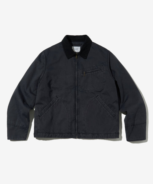 HEAVY CANVAS WASHING WORK JACKET_CHARCOAL