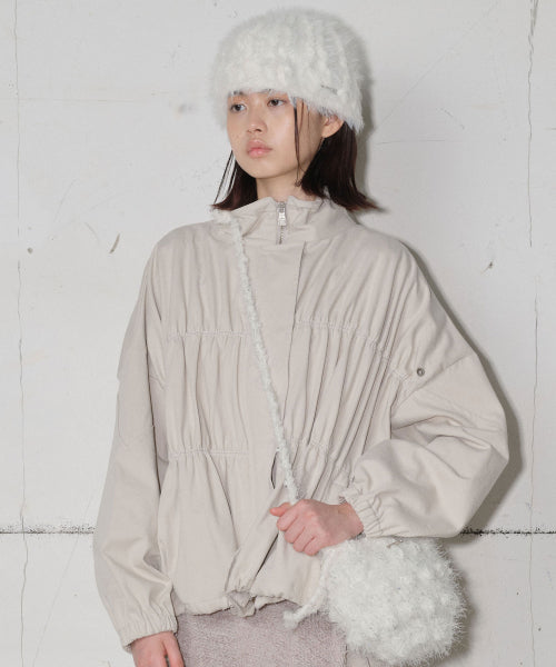 Shirring Stopper Jacket [Ivory]
