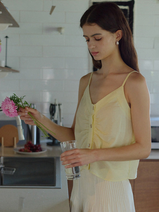 Petit Shirring TOP (Lemon)