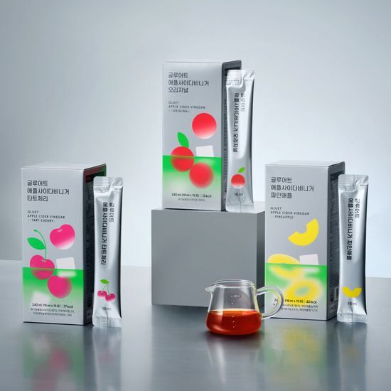 Glouette Apple Cider Viniger 16 ml × 15 bags Select one from three (Original, Pineapple, Tart Cherry)