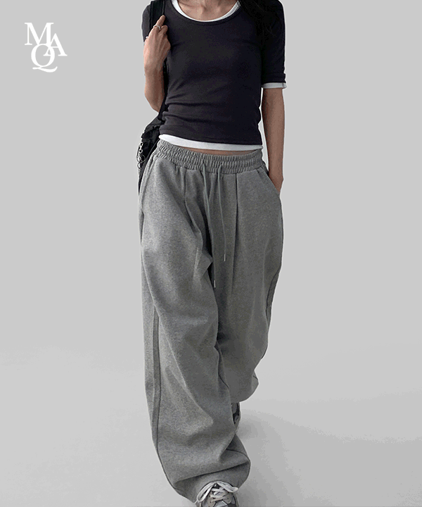 MANIC [MNQ MADE] Fowler Wide Pintuck Balloon Sweat Pants (UNIESX)