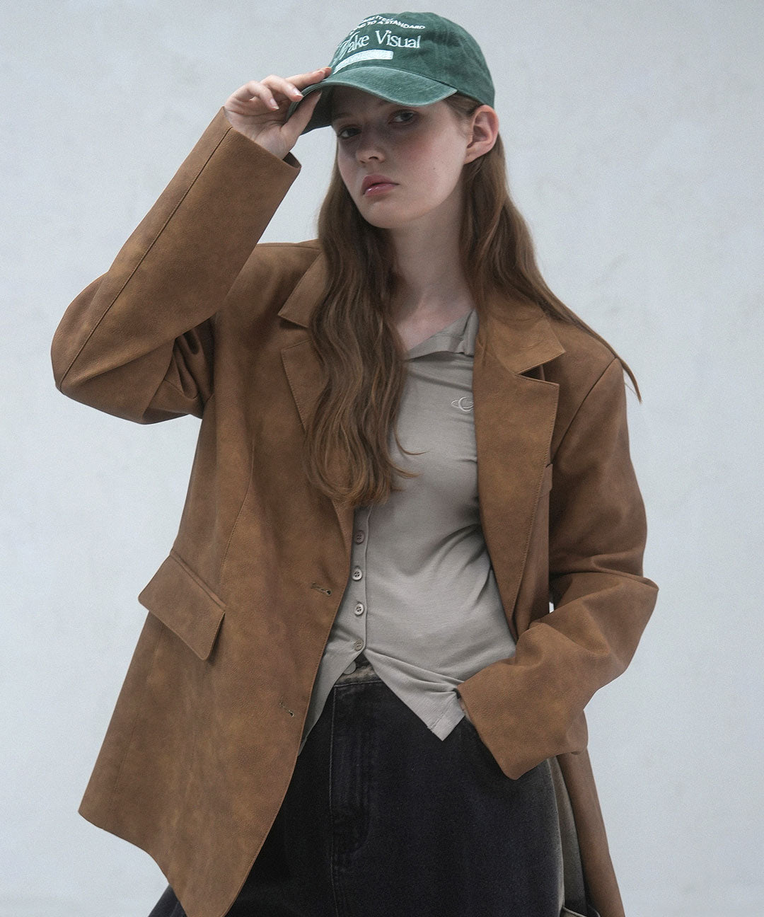 비바셔스 Beau Leather Jacket CAMEL
