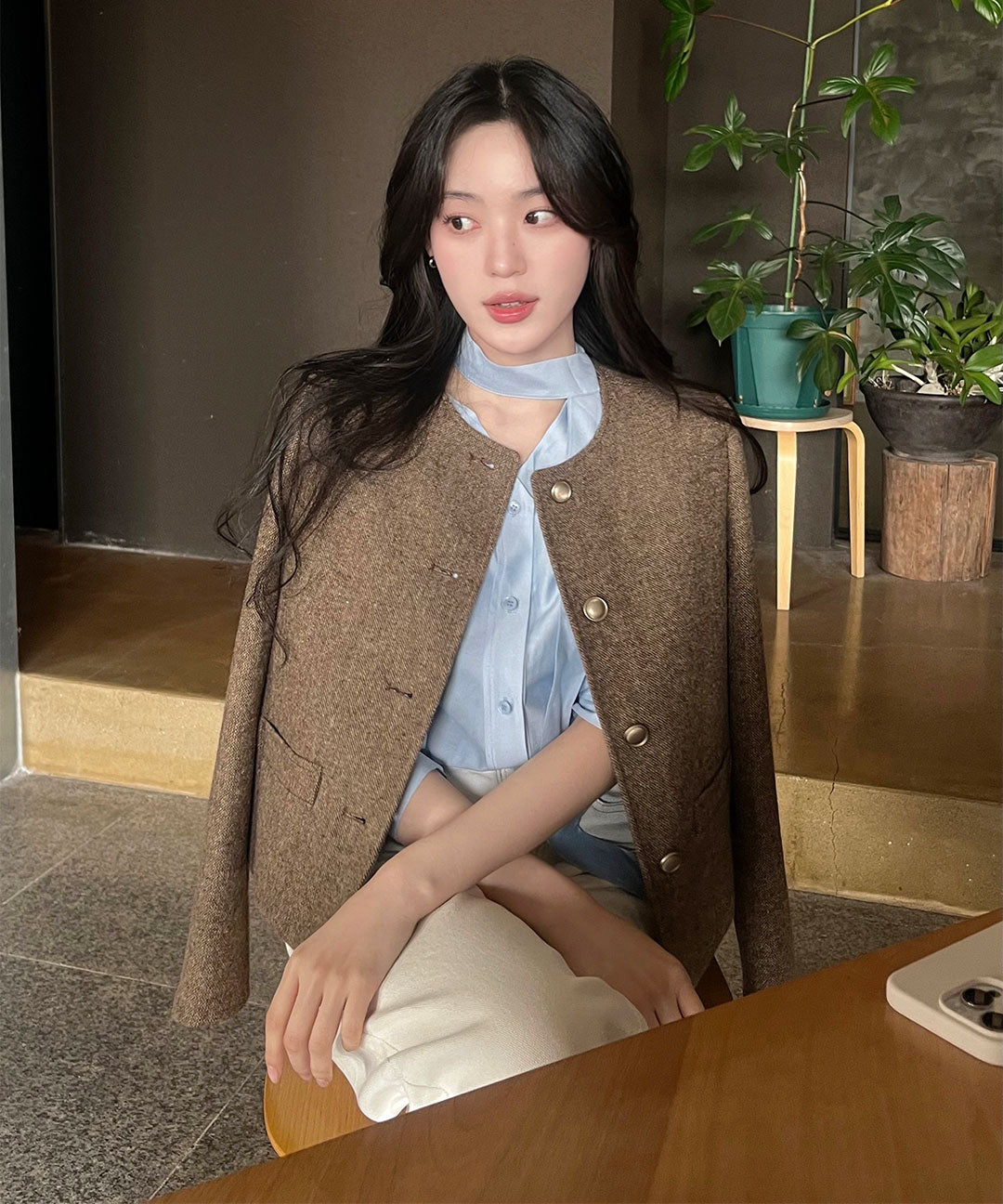 Clavis [Original Product/🌷Spring Guest Look] Basic Tweed Jacket_CVJKF2301Q