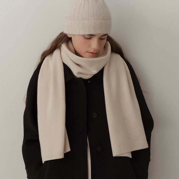 cashmere blend knit muffler (6colors)
