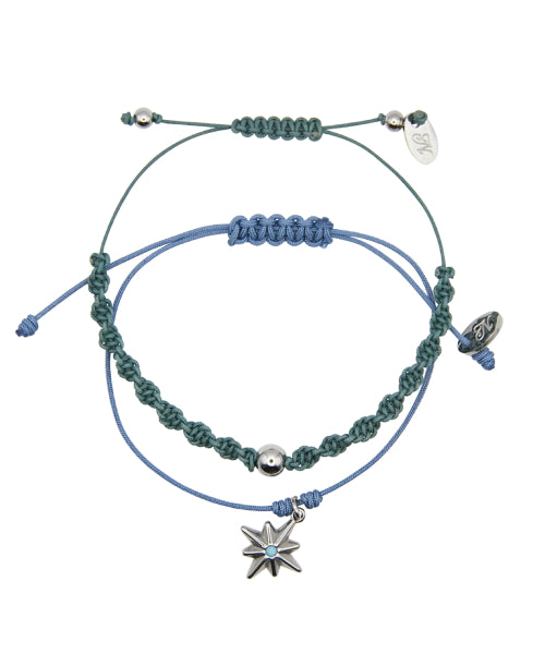 Ocean bracelet set-blue green
